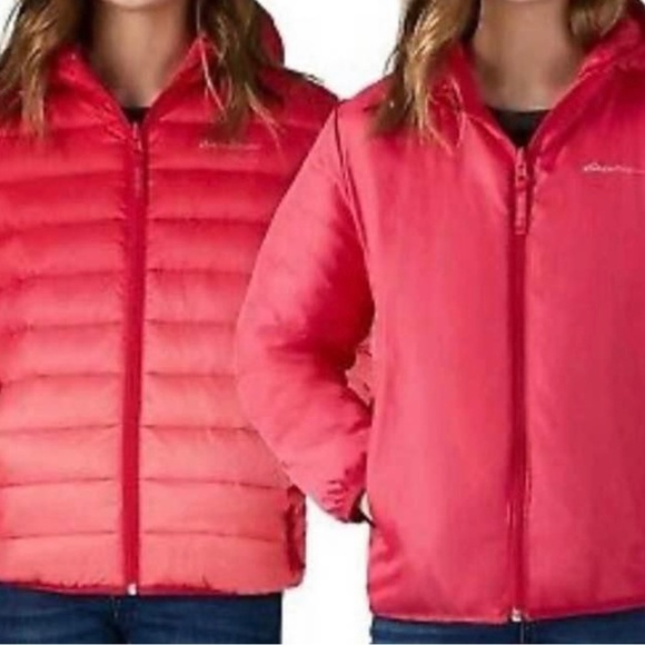 Eddie Bauer Jacket Puffer Duck Down Girls Medium 10/12 NEW - Picture 5 of 5
